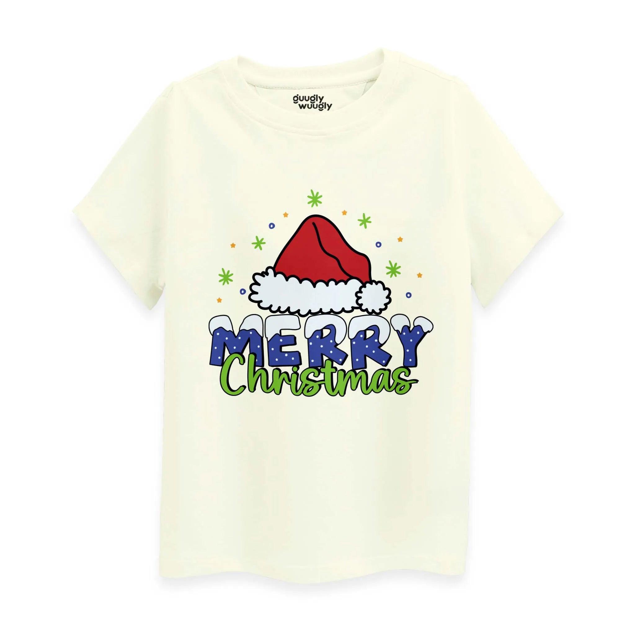 MiniSoft Cotton Tee – Merry Christmas Hat