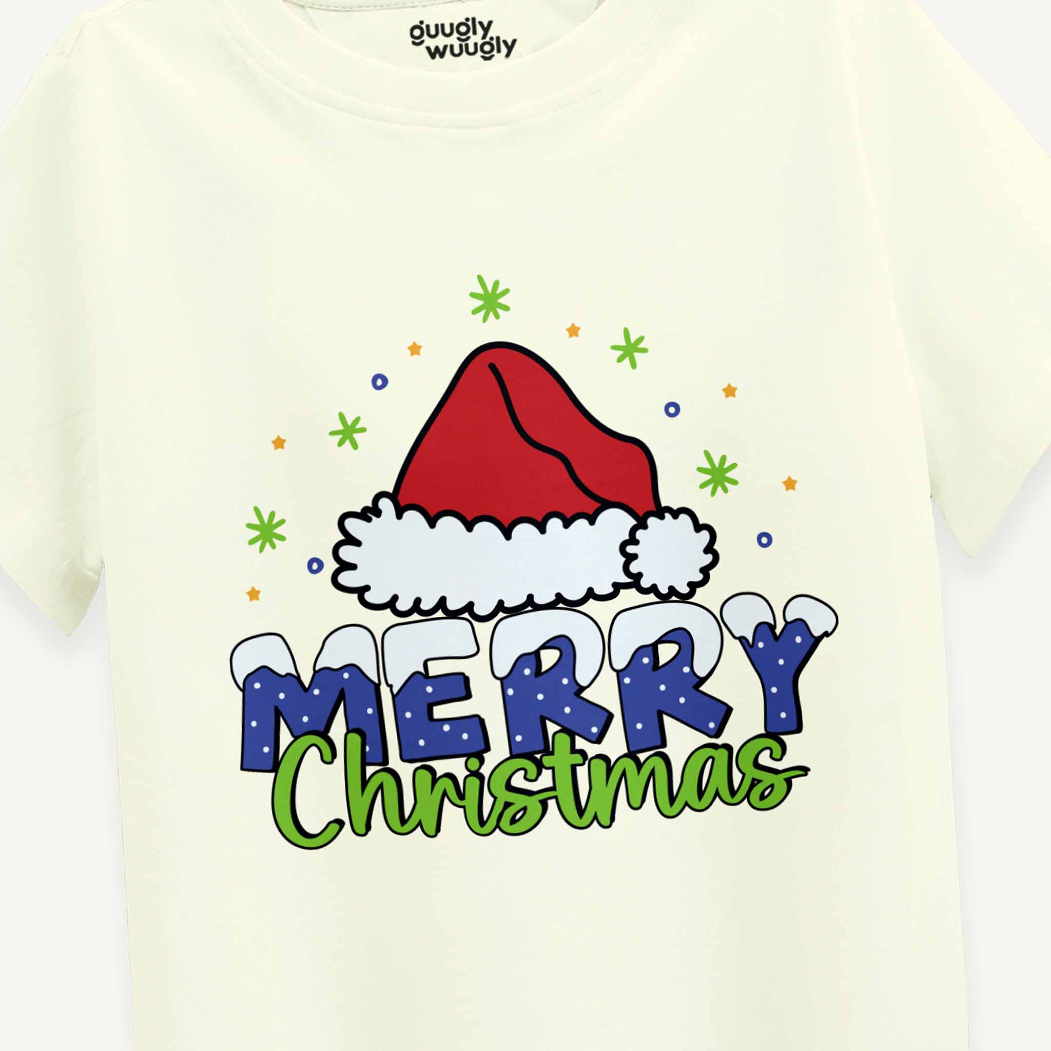 MiniSoft Cotton Tee – Merry Christmas Hat