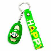 Kids Happy Keychain Green