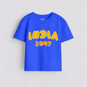 MiniSoft Cotton Tee - India 1947 Blue