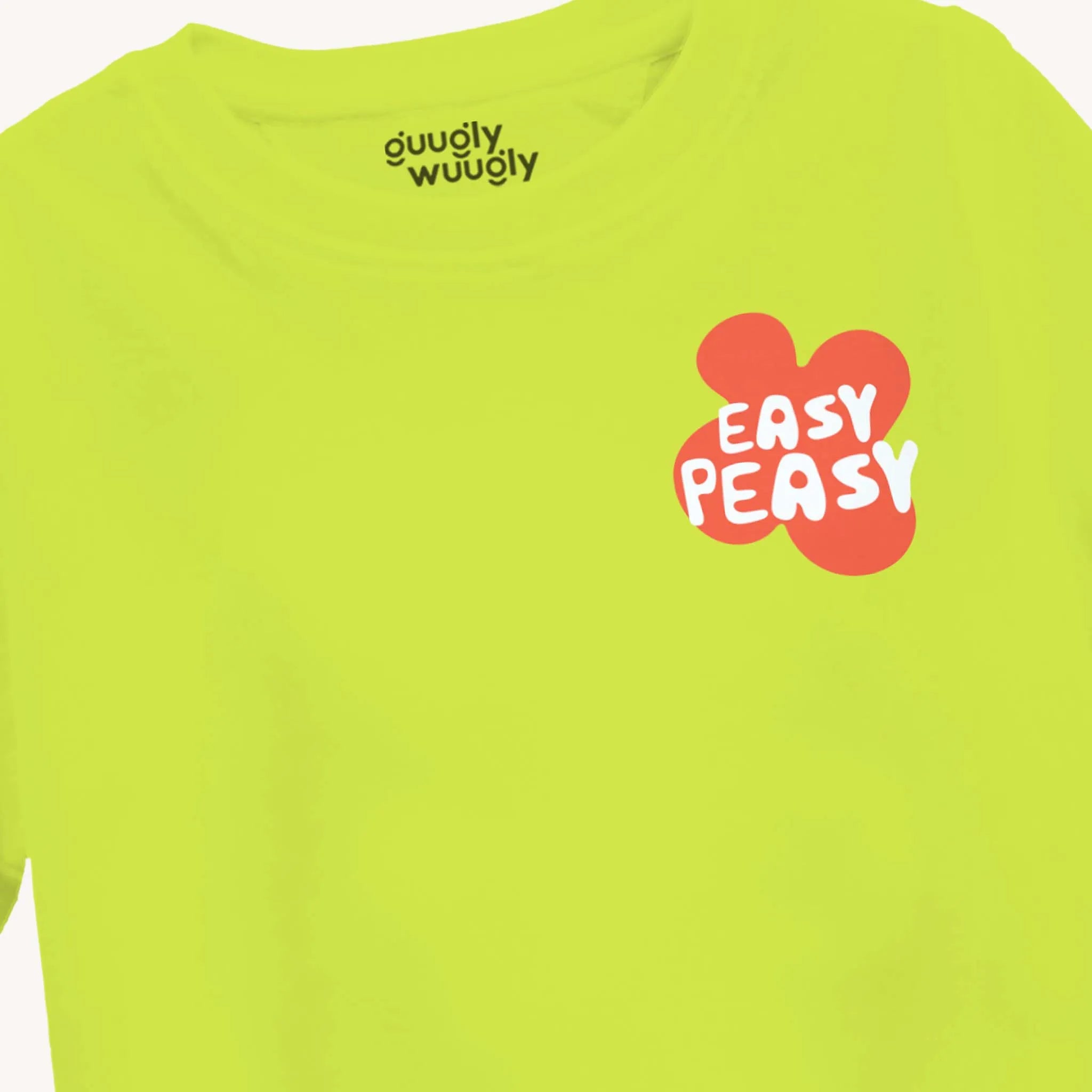 MiniSoft Cotton Crop Top – Easy Peasy  Neon