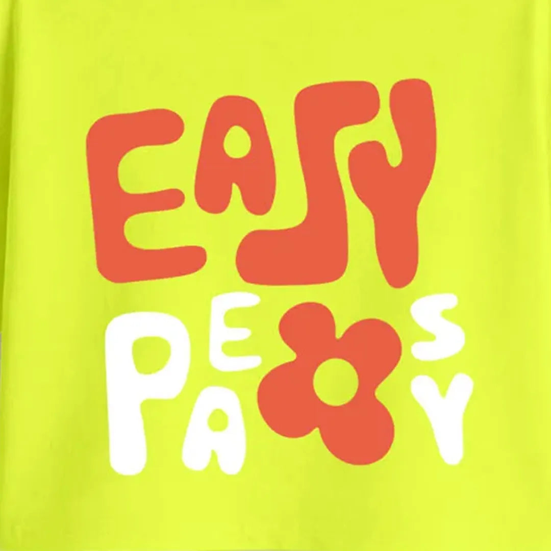 MiniSoft Cotton Crop Top – Easy Peasy  Neon