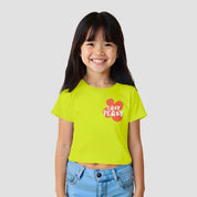 MiniSoft Cotton Crop Top – Easy Peasy  Neon