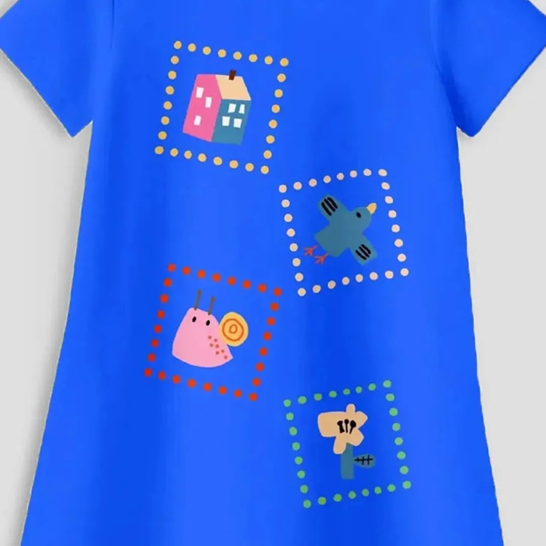 FlowSoft Cotton A-Line Dress – Tiny Tales (Toddlers)