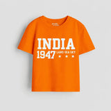 MiniSoft Cotton Tee - India 1947 Orange