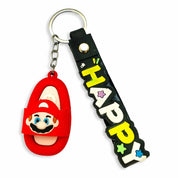 Kids Happy Keychain Red