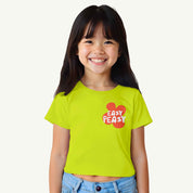 MiniSoft Cotton Crop Top – Easy Peasy  Neon
