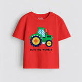 MiniSoft Cotton Tee – Build The World (Red Edition)