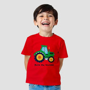 MiniSoft Cotton Tee – Build The World (Red Edition)