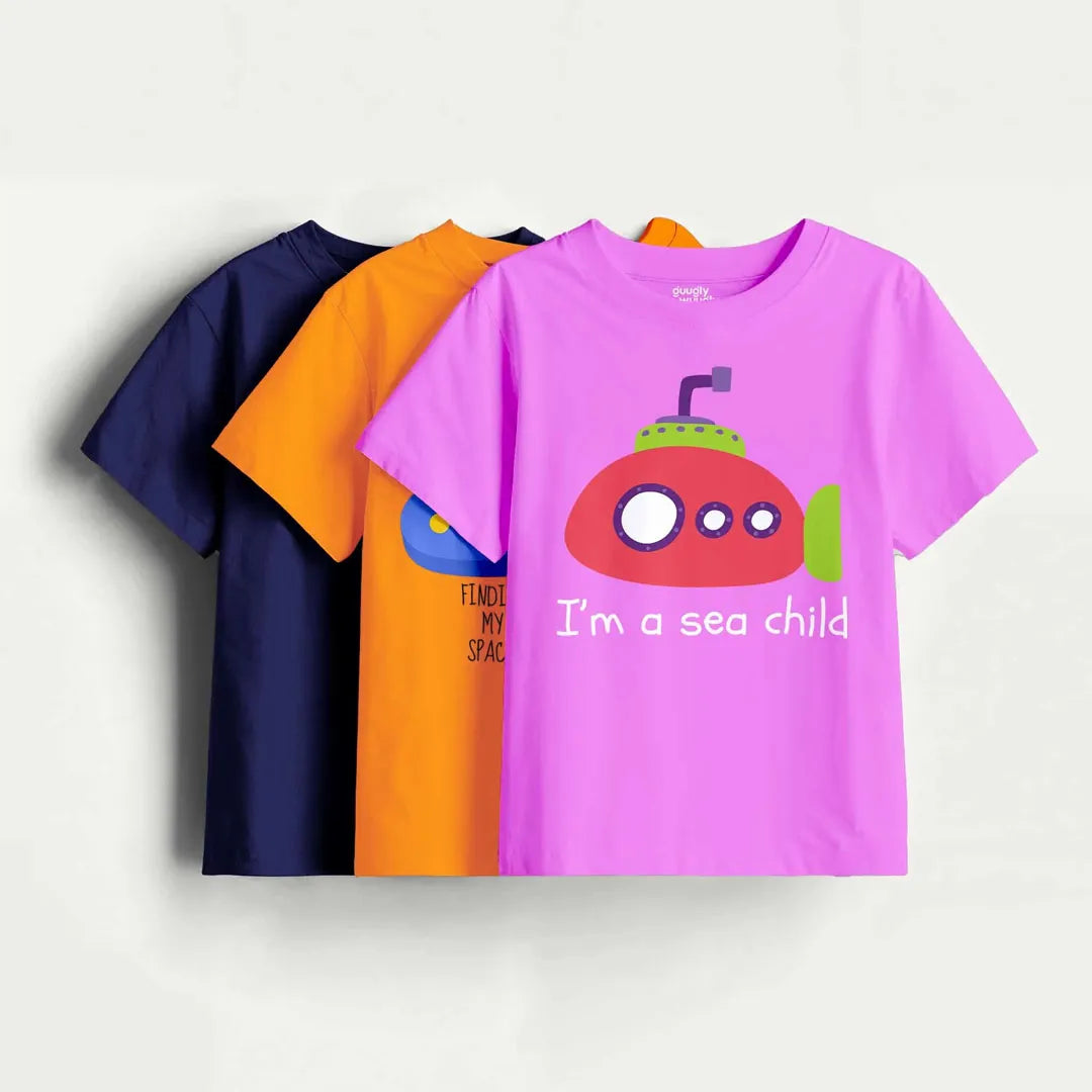 Boys-Pack Of 3 Minisoft Cotton Tees