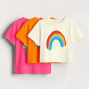 Girls - Pack Of 3 Tshirts / Crop Top