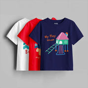 Girls - Pack Of 3 Minisoft Cotton Tees
