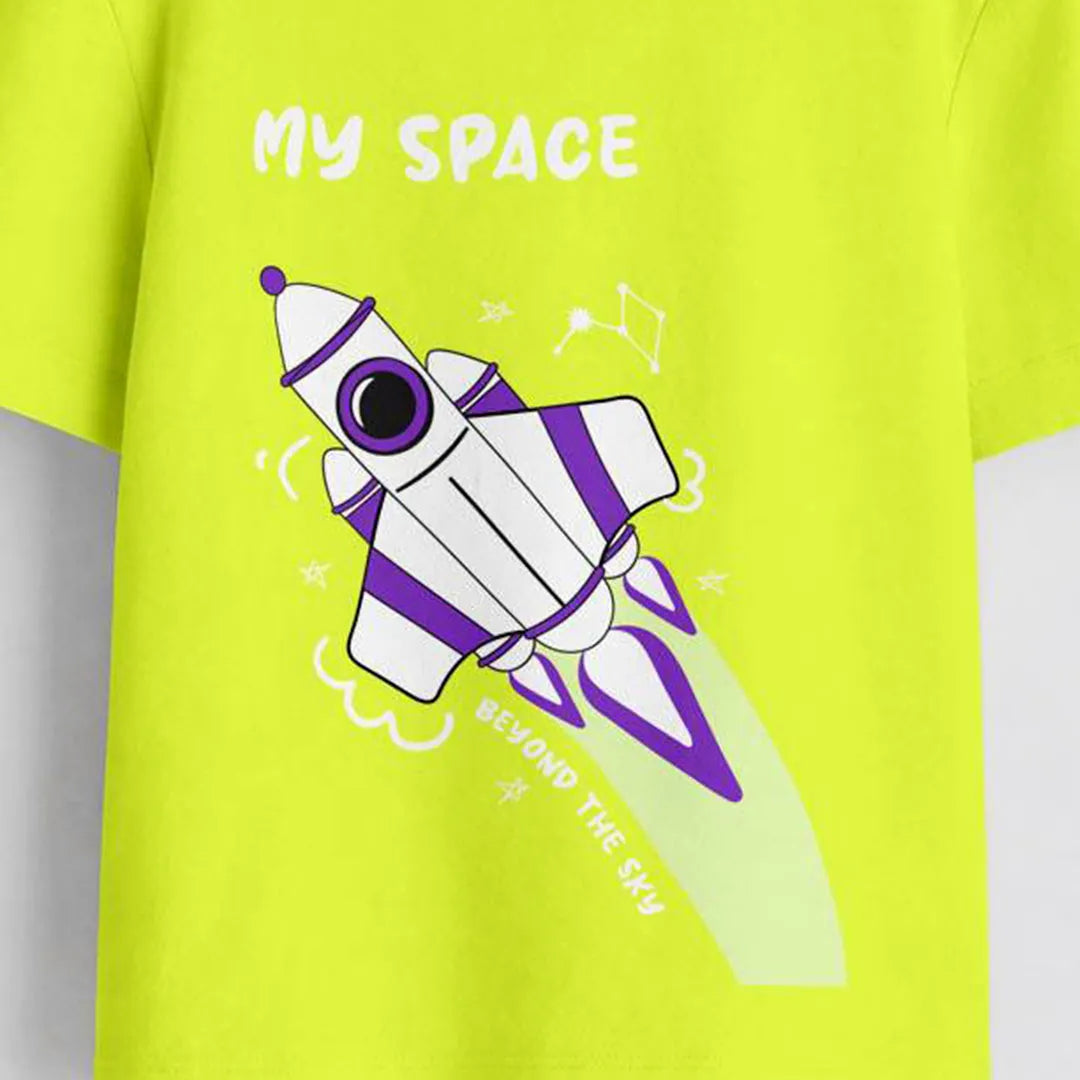 MiniSoft Cotton Tee – My Space Neon