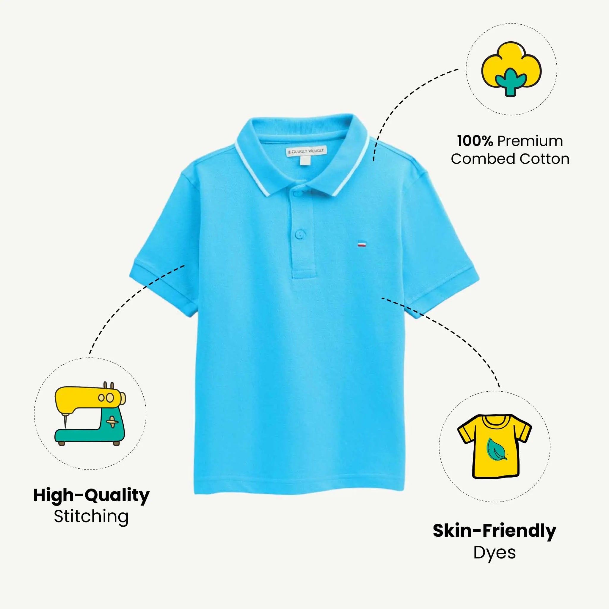 Solid Blue Polo
