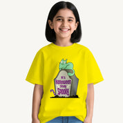 Girls Yellow Spooky T-shirt