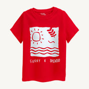 Boys' Red Beach T-Shirt