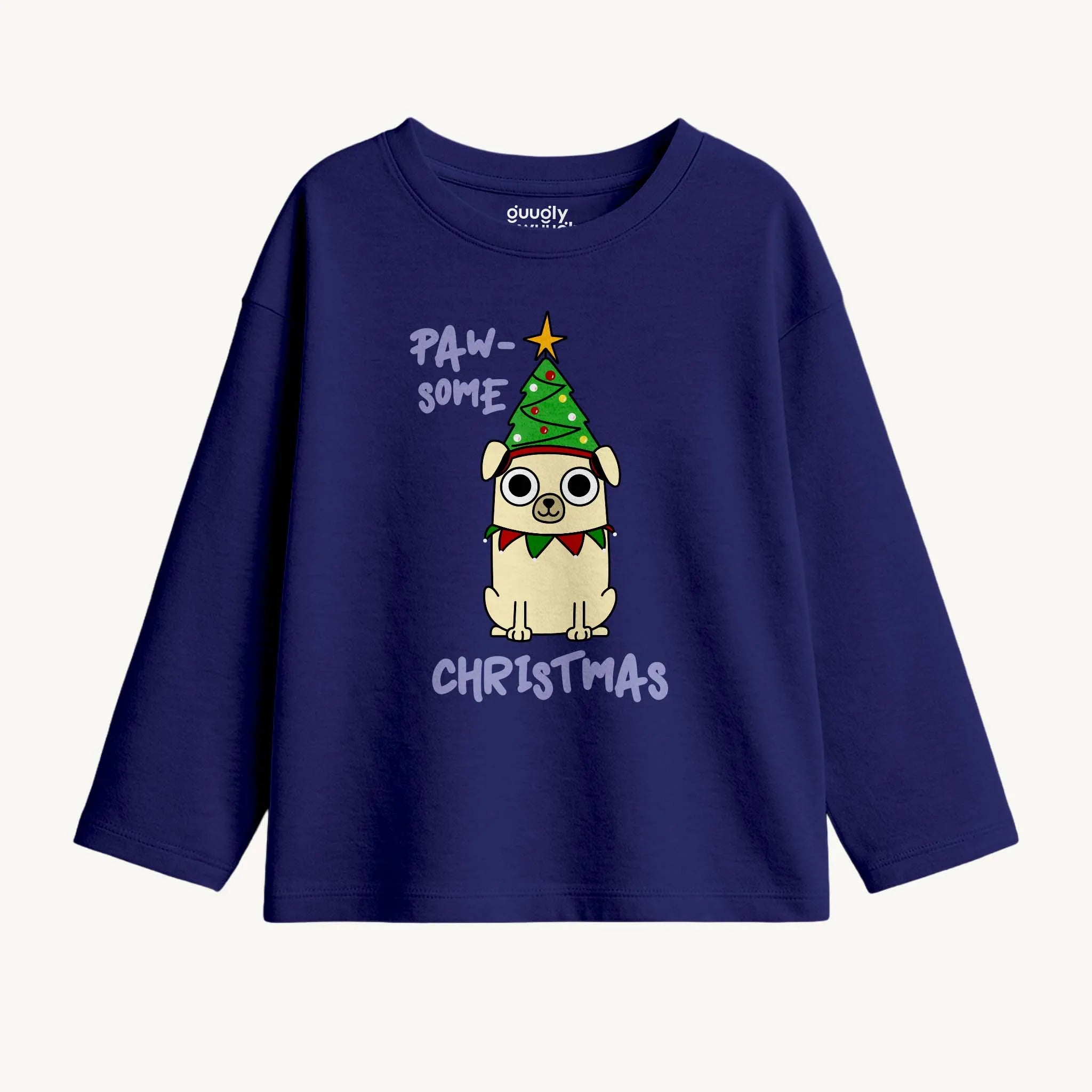 Boys Toddler Paw Some Navy Blue Long Sleeves Tshirt