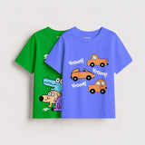Boys - Pack Of 2 Minisoft Cotton Tees