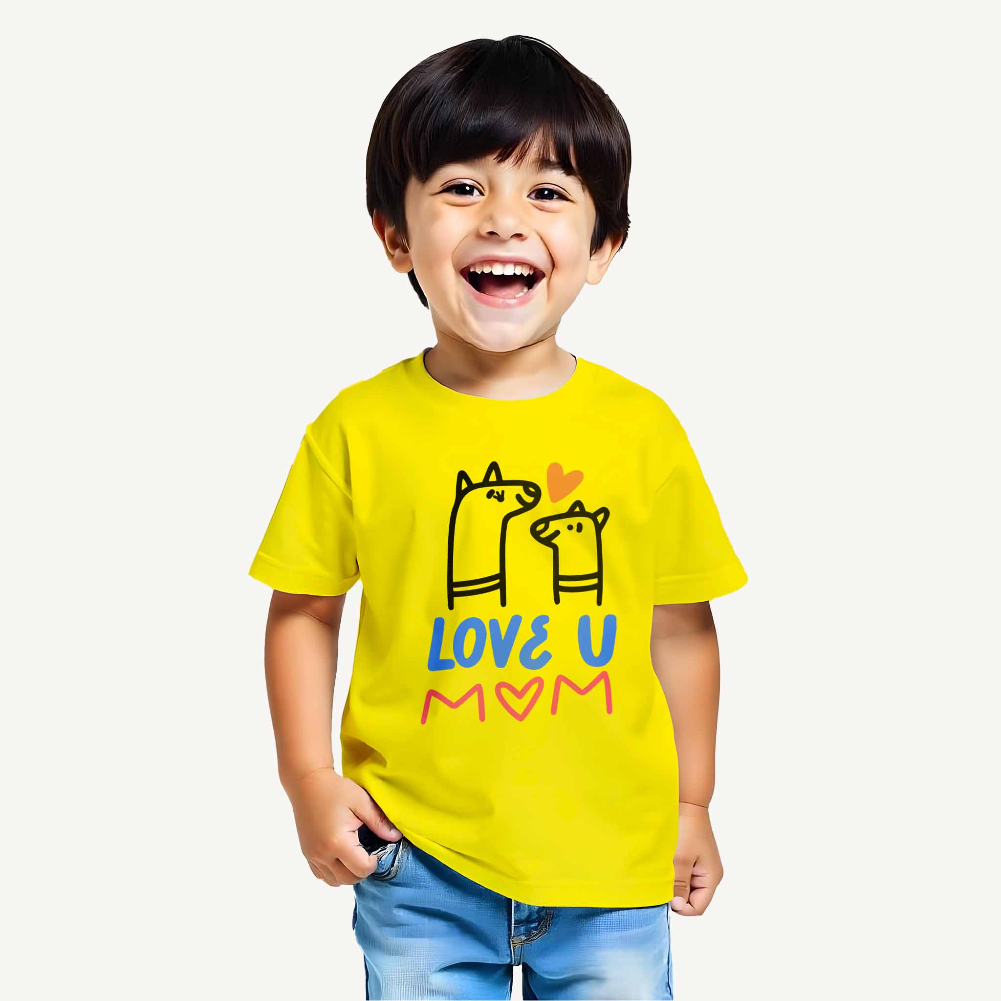 Boys Love U Mom T-shirt