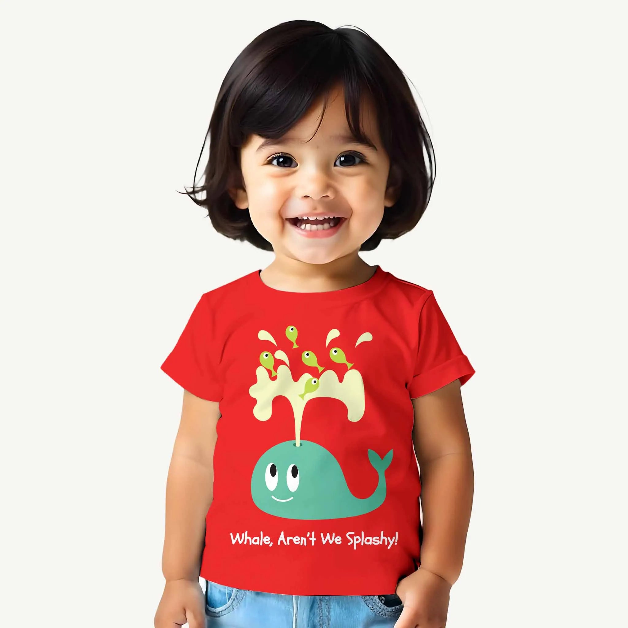 Girls Whale Splash T-shirt