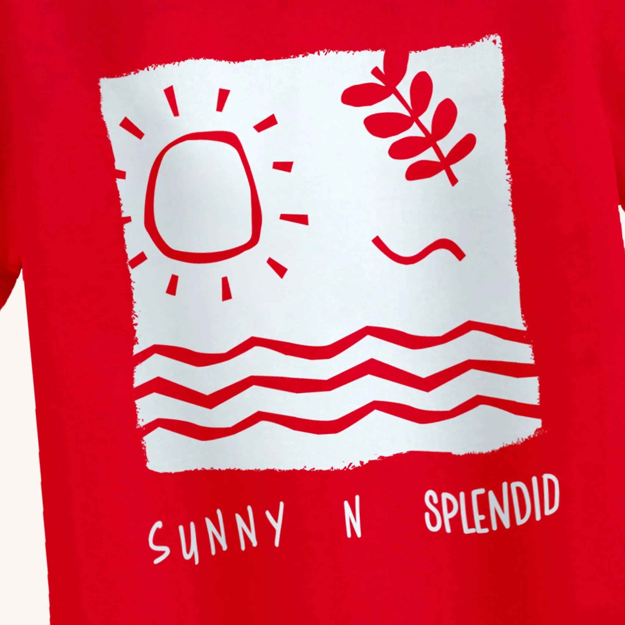 Boys' Red Beach T-Shirt