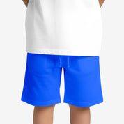 BYOB Boys Solid Classic Blue Shorts