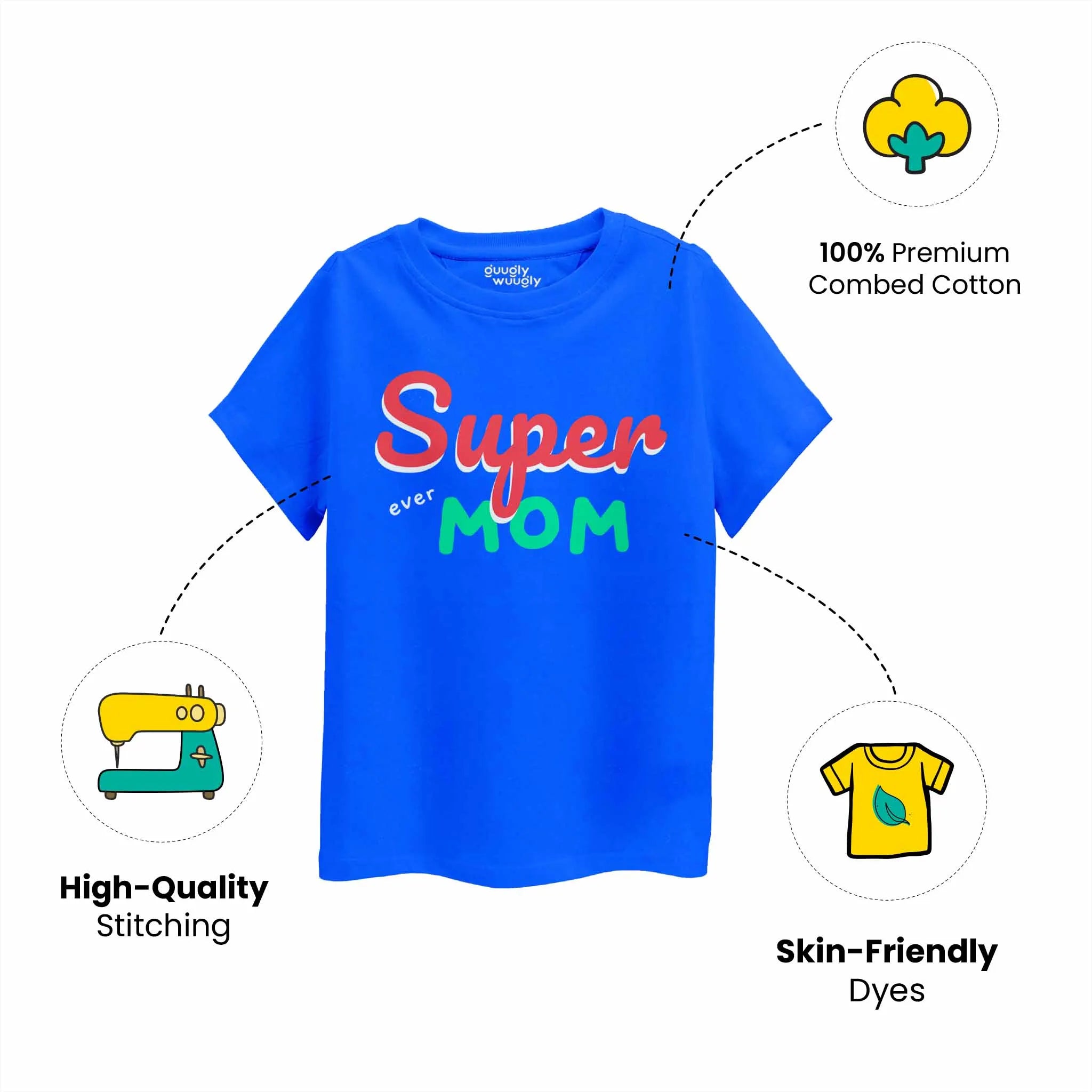 Boys Super Ever Mom T-shirt