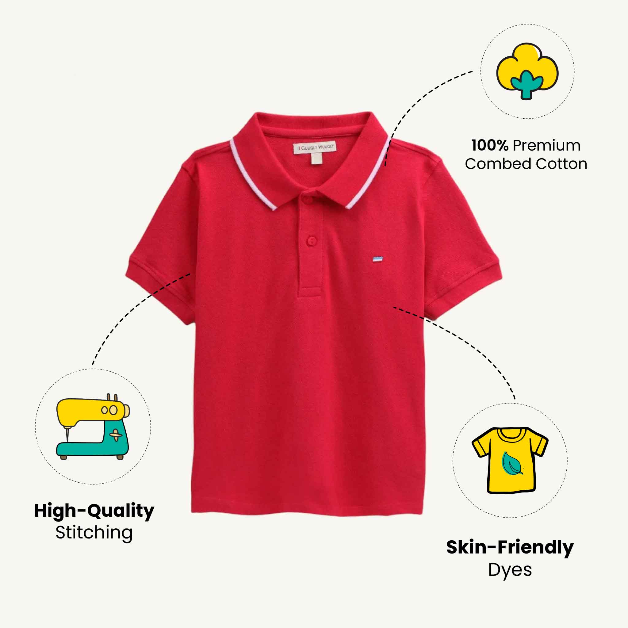 Solid Fuschia Polo