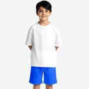 BYOB Boys Solid Classic Blue Shorts