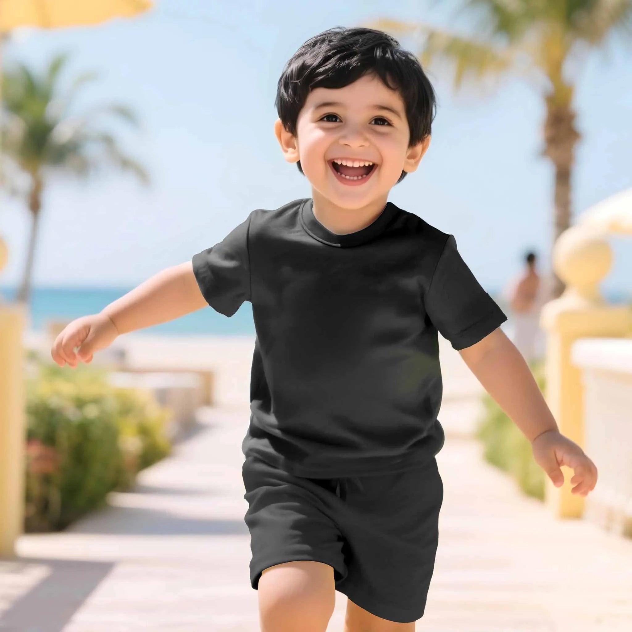 Boys Toddler Black Coord Set