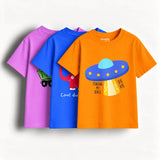 Boys-Pack Of 3 Minisoft Cotton Tees