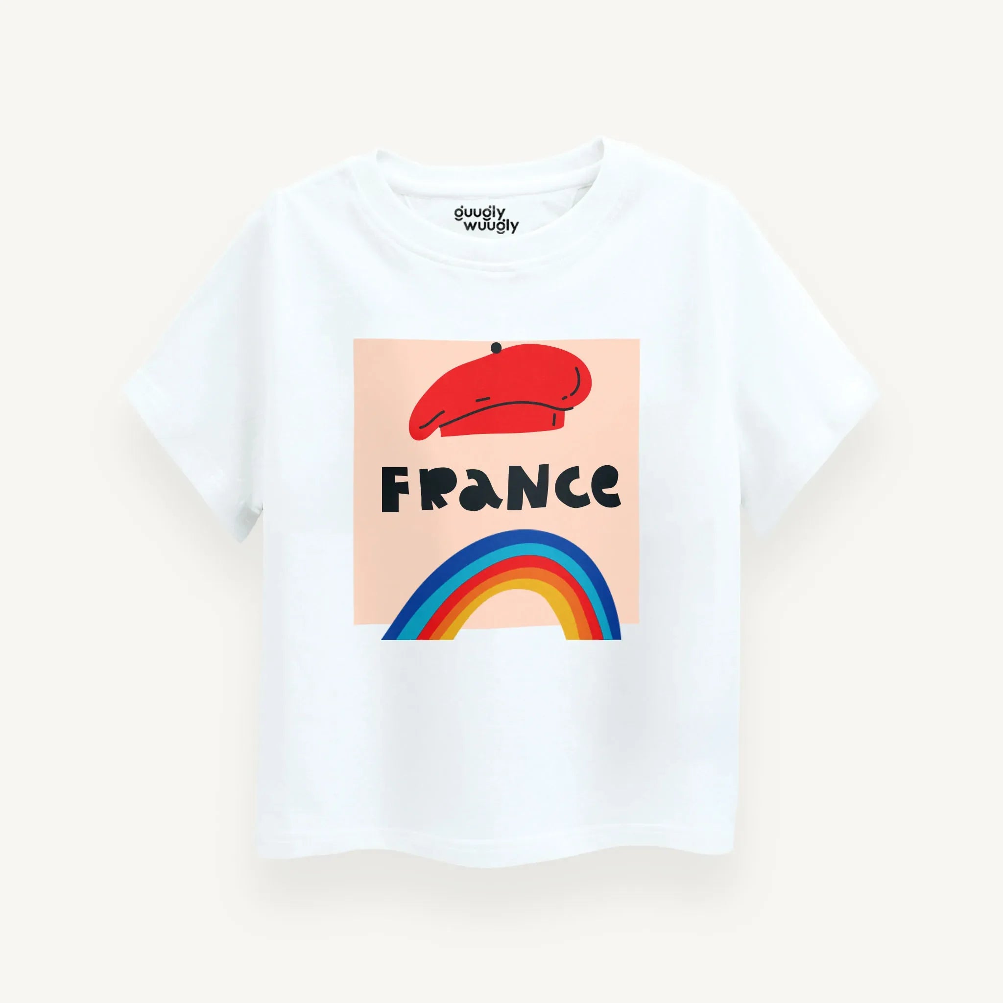 Boys-France-Rainbow-T-shirt-Front