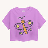MiniSoft Cotton Crop Top – Butterfly