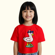 Girls Cool Duck Crop Top