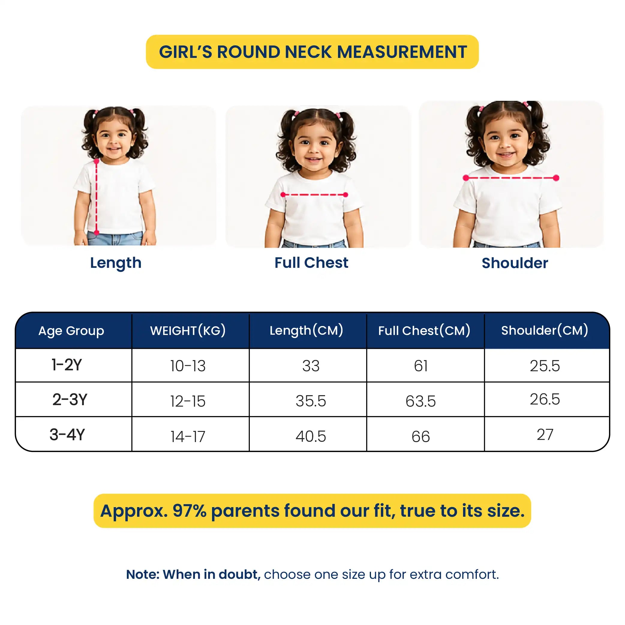Girls - Pack Of 3 Minisoft Cotton Tees