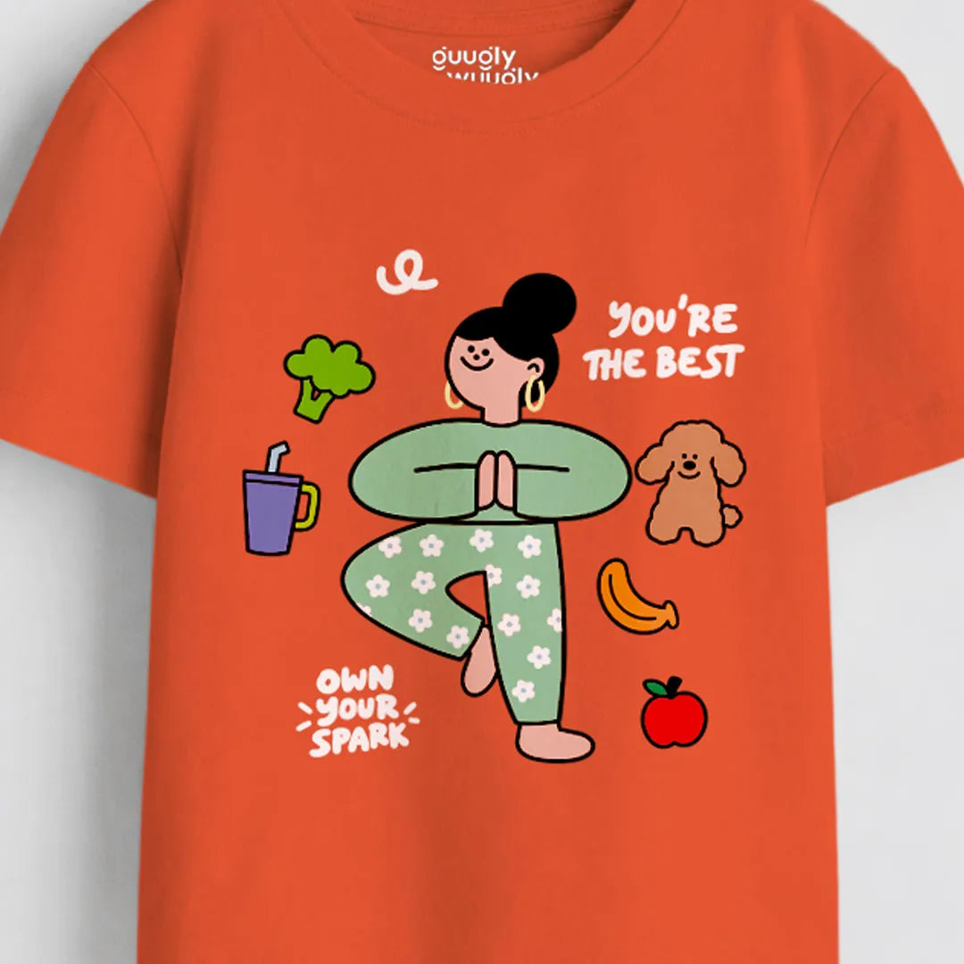 Girls Rust MiniSoft Cotton Tee – You're The Best