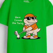 MiniSoft Cotton Tee – Golfer Croc Swing