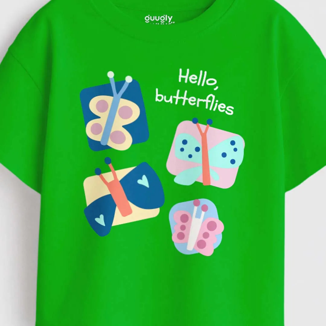 MiniSoft Cotton Tee – Hello Butterflies