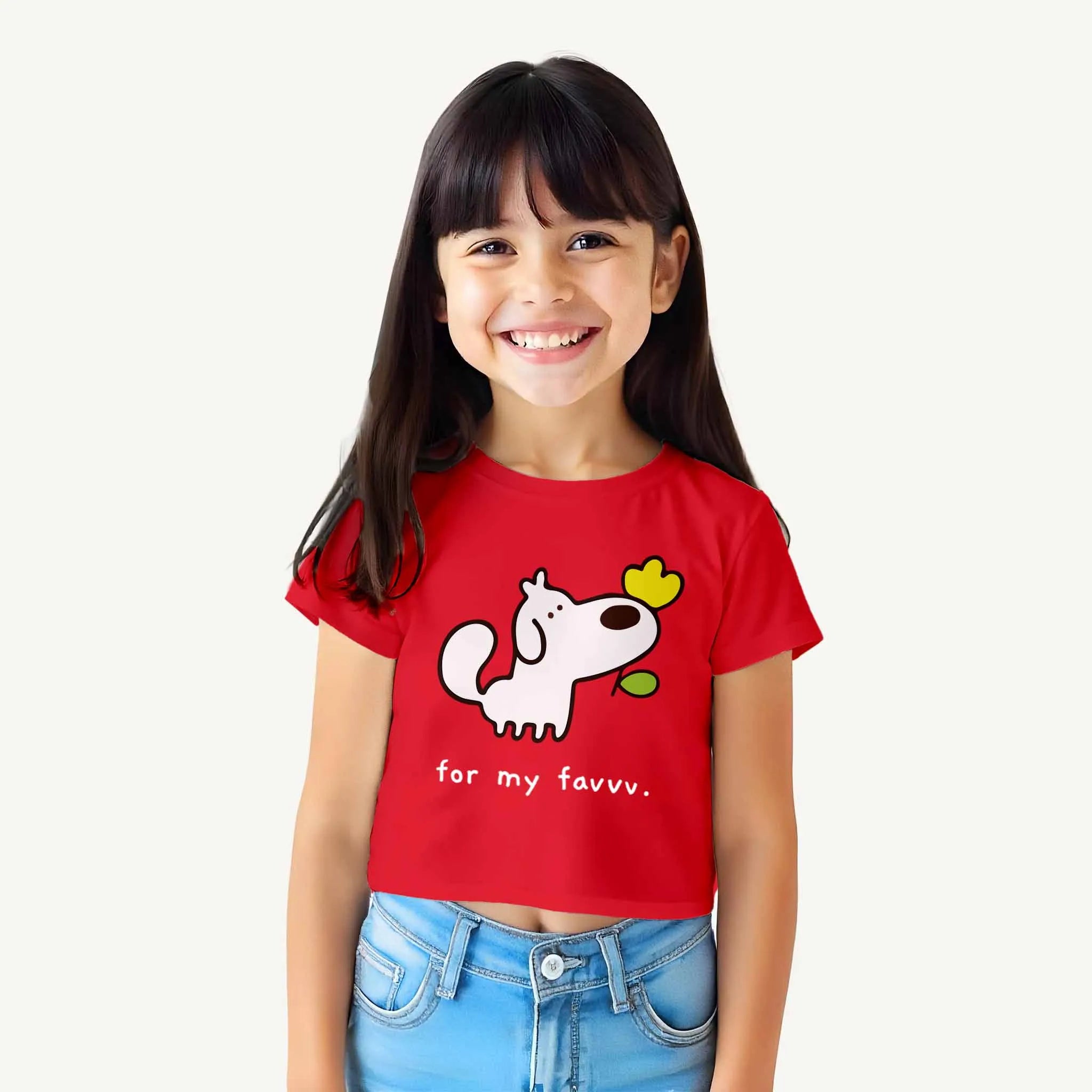 Girls_Red_For_My_Favv_CropTop_Model