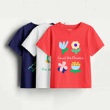 Girls-Pack Of 3  Minisoft Cotton Tees