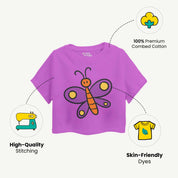 Girls Butterfly Croptop