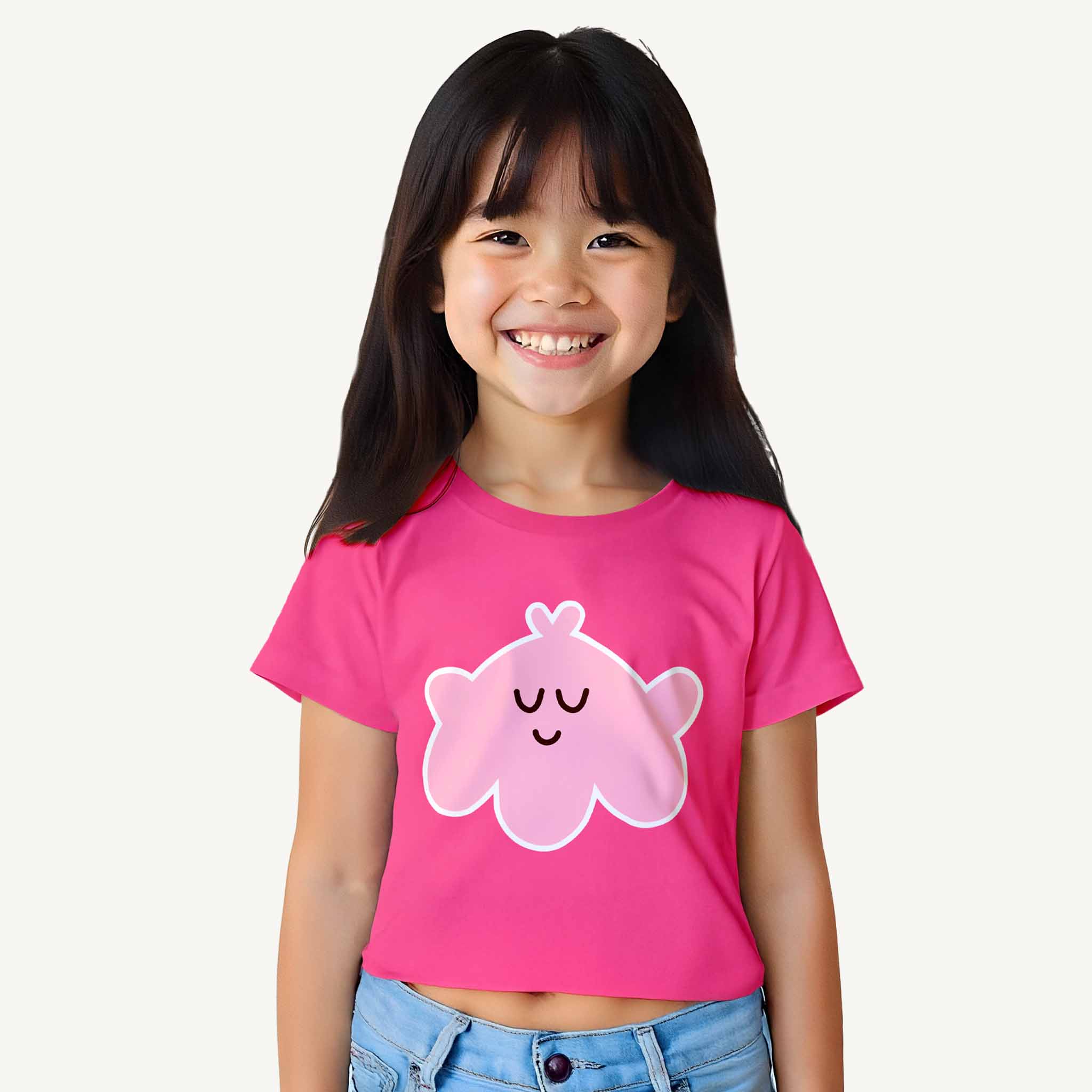 Girls Octo Smile Croptop