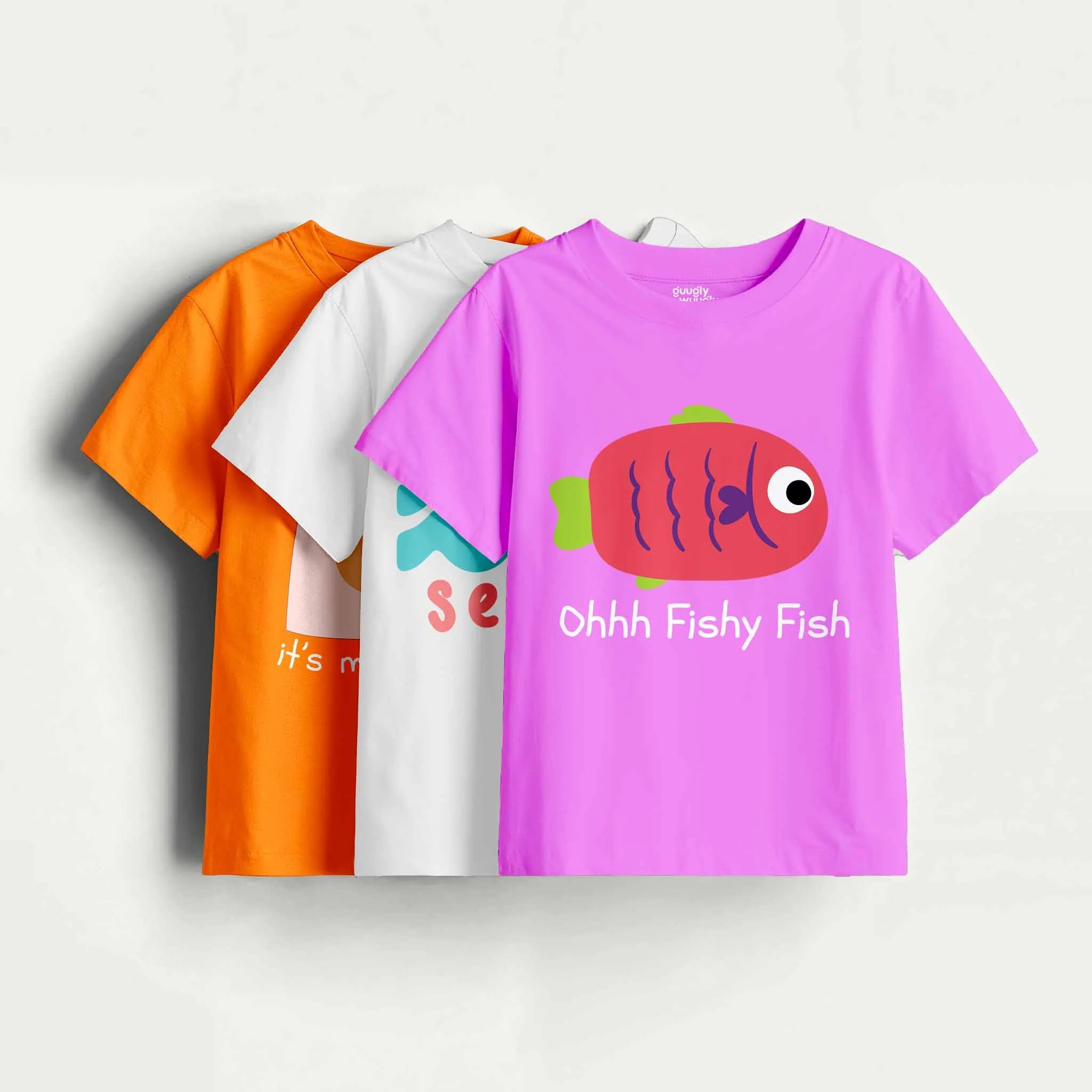 Girls-Pack Of 3  Minisoft Cotton Tees