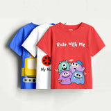 Boys-Pack Of 3 Minisoft Cotton Tees