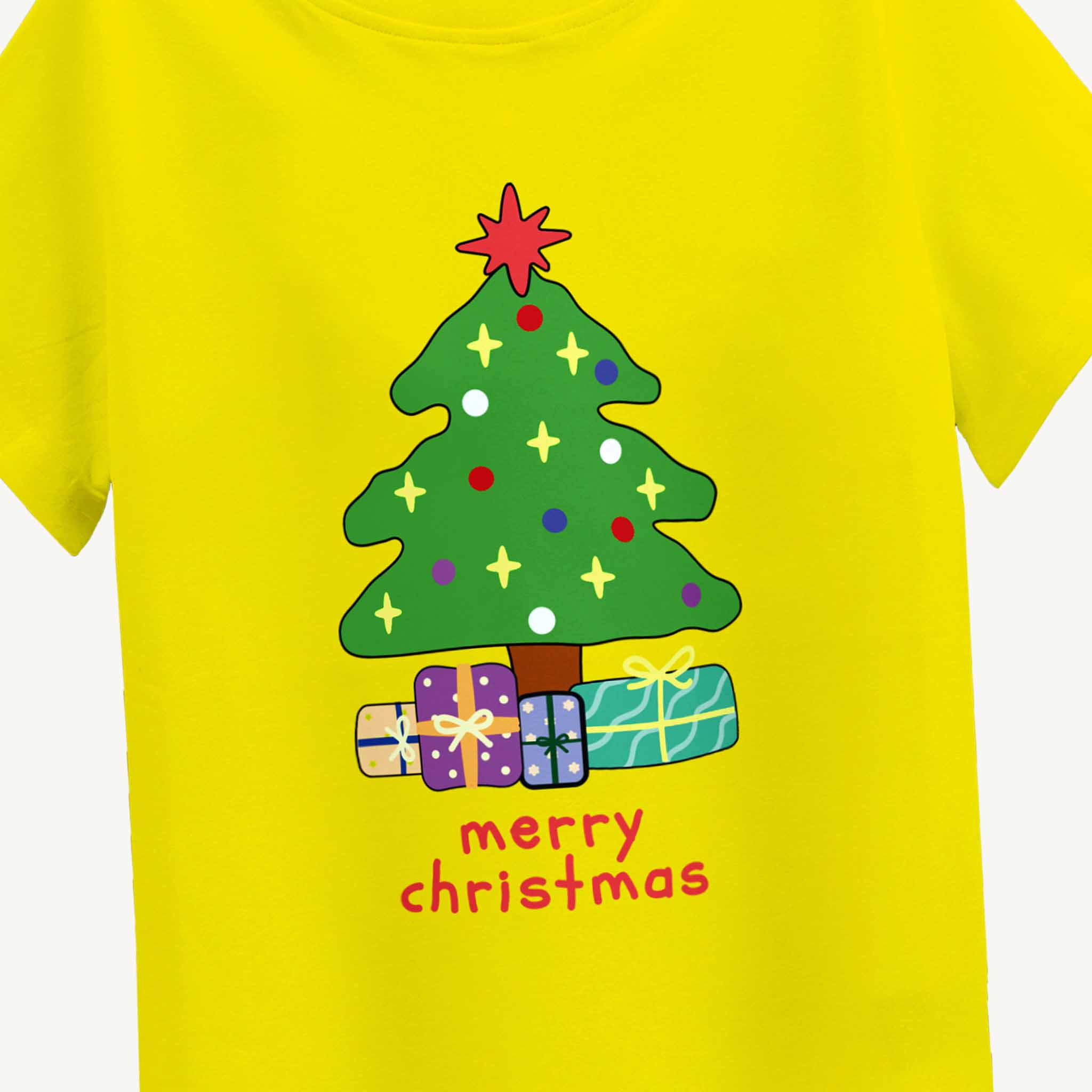 MiniSoft Cotton Tee – Merry Christmas Tree