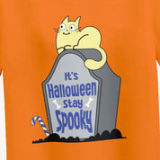 Girls Orange Spooky T-shirt