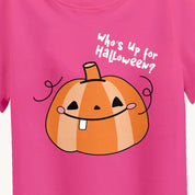 Girls Pink Halloween Pumpkin T-shirt