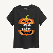 Boys Black Trick or Treat T-shirt