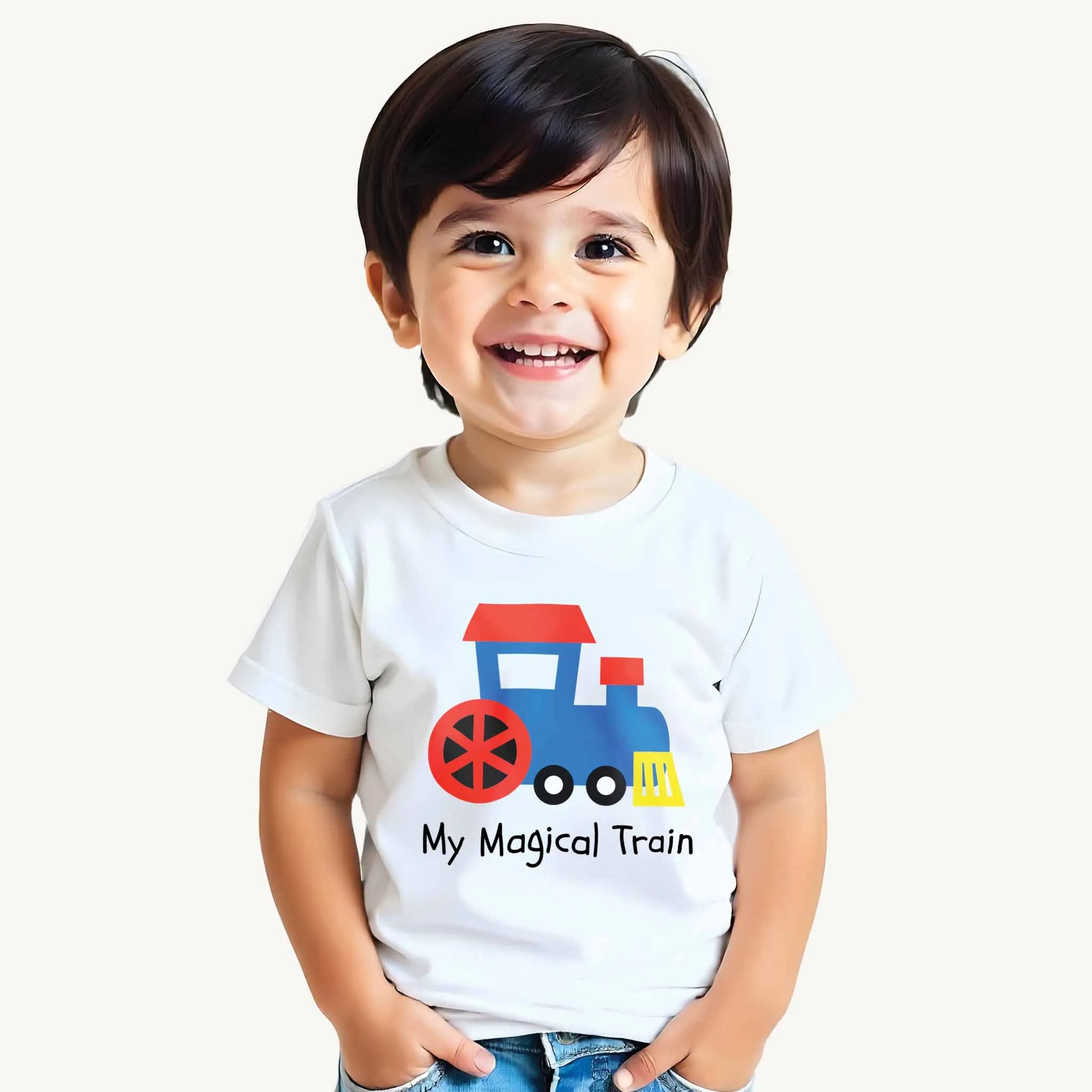 Toddler-Boy-My-Magical-Train-White-Tshirt-Model