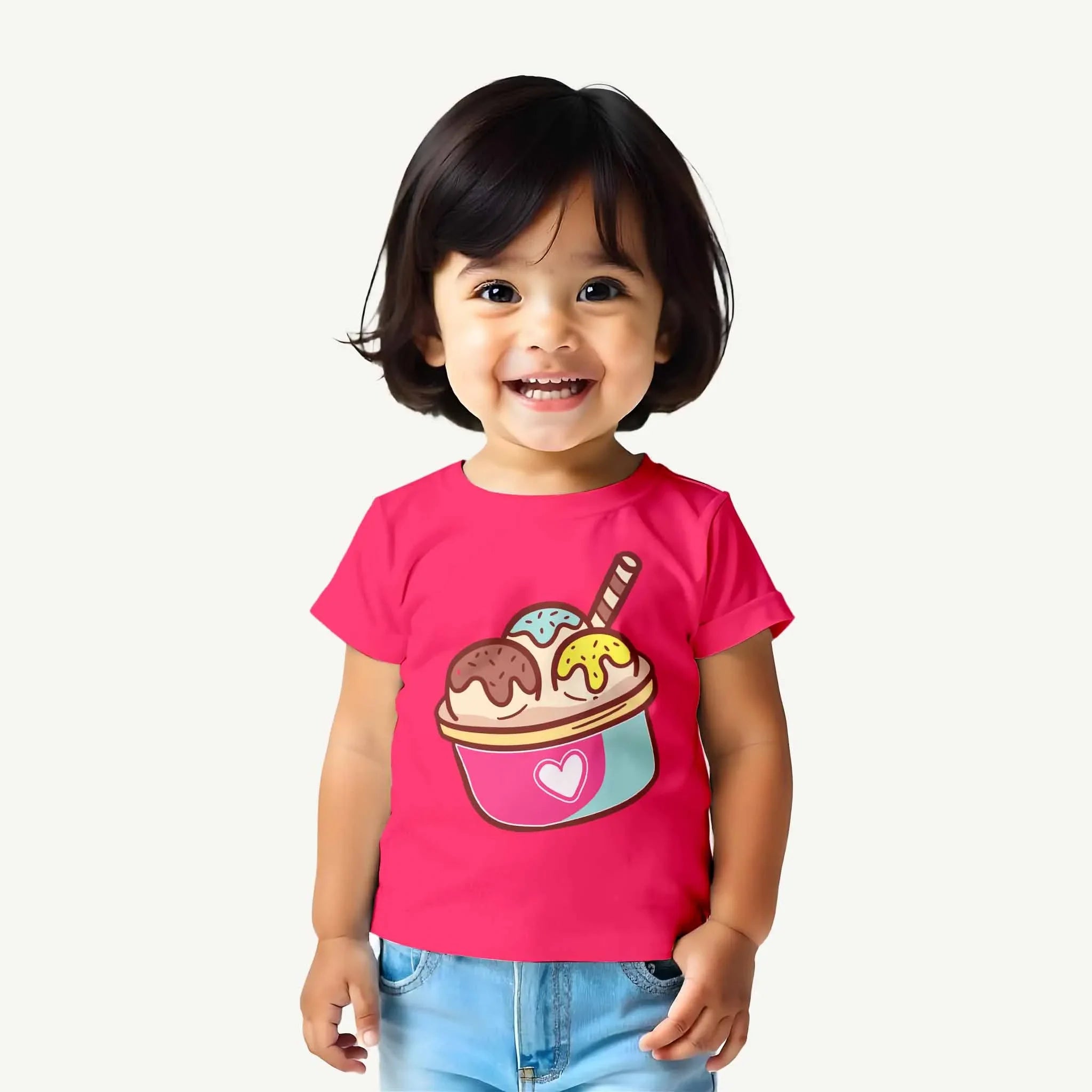 Toddler-Girl-Pink-Icecream-Pink-Tshirt-Model